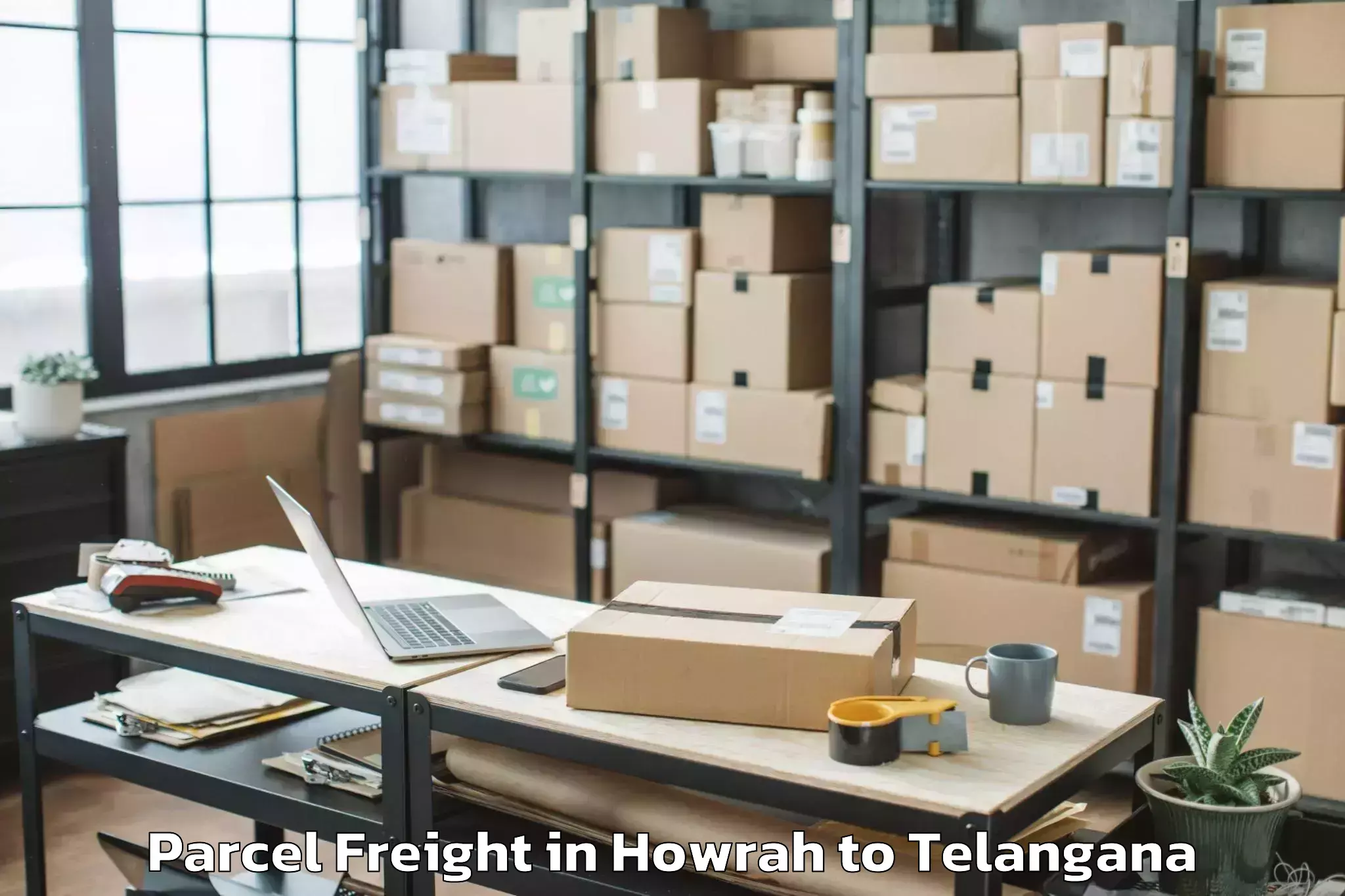 Book Howrah to Garide Palle Parcel Freight Online